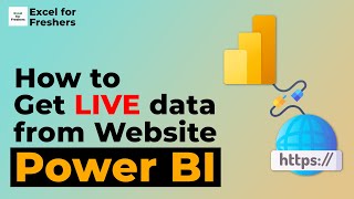 How to get LIVE data from Website  Power BI [upl. by Elraet]