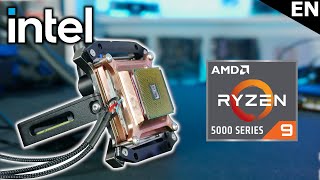 I probably wasnt supposed to do this 😅 Ryzen 5950X cooled by Intel Cryo Cooler [upl. by Yetak475]