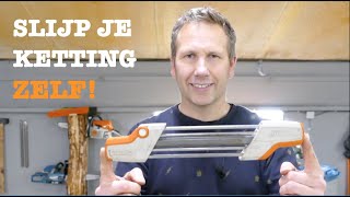 Kettingzaag Slijpen Was Nog Nooit Zo Makkelijk  Stihl 2 in 1 Vijl Review [upl. by Irelav]