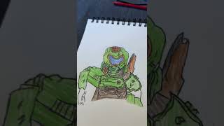 Drawing doomsayer x master chief [upl. by Oneladgam]