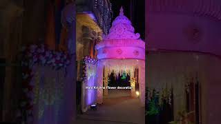 Bengali topor gate decoration 💐 entrygate flowerdecoretion art work shorts viral wedding biya [upl. by Lussier]