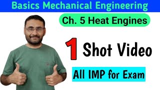 Heat Engine  One Shot  imp Video  Basic Mechanical engineering  BTech 1st year [upl. by Chrissie]