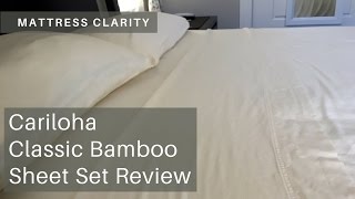 Cariloha Classic Bamboo Sheets Review  Softest sheets on the planet [upl. by Ecineg]