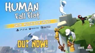 Human Fall Flat Console Multiplayer Out Now  Official Launch Trailer [upl. by Eiuqnom]