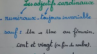 Les adjectifs cardinaux et les adjectifs ordinaux [upl. by Carvey457]