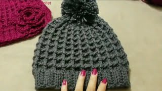 GORRO A CROCHET Punto Waffle paso a paso 🙋‍♂️🙋‍♀️ crochet LasMaravillasdelCrochet [upl. by Theresita]