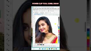 Power Clip Tool use in CorelDraw coreldrawtutorial logo coreldesign coreldraw [upl. by Dnaltroc925]