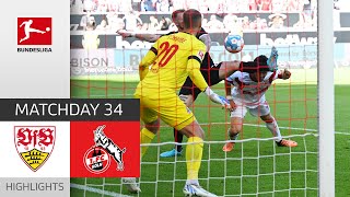 VfB Stuttgart  1 FC Köln 21  Highlights  Matchday 34 – Bundesliga 202122 [upl. by Adnertal263]