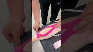 How to Use KInesiology Tape to Relieve Calf Muscle Pain Step by Step [upl. by Ardnosal723]