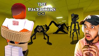 I REGRET Going To The Backrooms Roblox Backrooms Infinite 🔴Roblox Live Stream [upl. by Hanford]