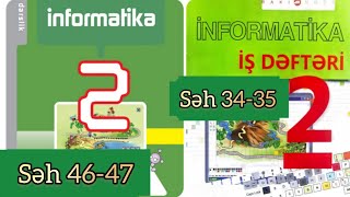 2ci sinif İnformatika dərslik səh 4647 İş dəftəri səh 3435 Kompüter sinfində davranış qaydaları [upl. by Hollenbeck]