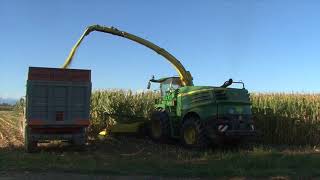 TEAM GORINI 2017 forage deere new 8800i raccoglie un mare in tempesta di mais [upl. by Donnie]