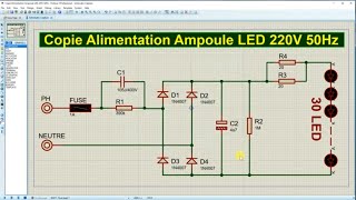 Brancher 30 LED sur 220v 50hz [upl. by Alocin]