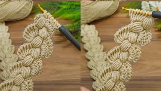 A gorgeous beauty with crocheted filling How to make a crochet headband crochet knitting [upl. by Ynnohj]