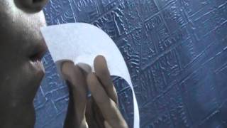 Bernoullis Principle Air over Paper Experiment [upl. by Vaules]