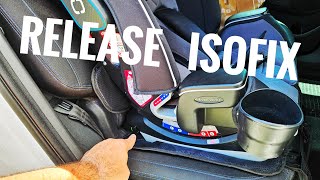 Remove  Release IsoFix Car Seat  GRACO Slimfix LX [upl. by Inele55]