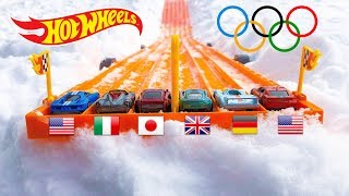 Hot Wheels Winter Olympic Race [upl. by Hrutkay]