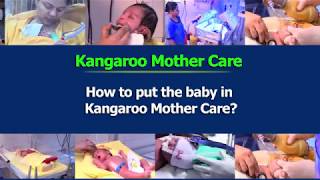 How to put the baby in Kangaroo Mother Care [upl. by Llenrad]