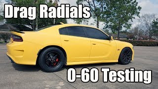 Put the Drag Radials on and did a bit of 060 testing Procharged Scatpack [upl. by Shulock]