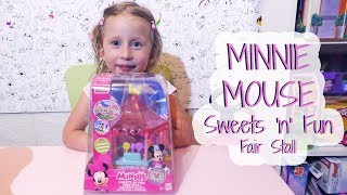 Otvaranje igracke Minnie Mouse Set  Unboxing DISNEY TOYS Minnies SHOP Sweets and Fun Fair Stall [upl. by Llerdnod]