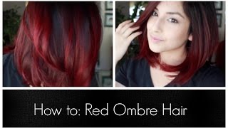 How To Red Ombre Hair [upl. by Noitsuj]