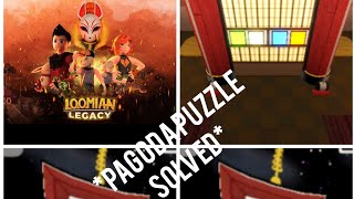 How To Solve The Pagoda Puzzle Loomian legacy Roblox [upl. by Lednew]