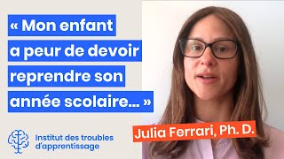 « Mon enfant a peur de devoir reprendre son année scolaire »  Institut TA [upl. by Bik770]