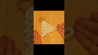 Makramee Tanne  Weihnachtsbaum Anhänger 🎄 Macrame Christmas Tree ornament [upl. by Anivram]