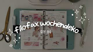 Filofax Wochendeko KW 06 2024 filofaxing  heartsfailing [upl. by Gaskins]