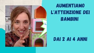 Aumentiamo lattenzione dei bambini dai 2 ai 4 anni con la tecnica del PIU UNO [upl. by Annayhs308]