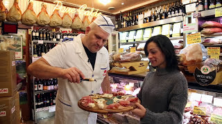 The Best Gourmet Food Shop in Rome  Paciotti Salumeria   The Roman Food Tour [upl. by Eniffit]