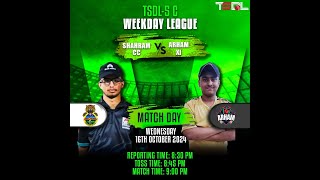 TSDL5 DIVC WEEKDAY LEAGUE Shahram CC Vs Arham XI 16th Oct 2024 [upl. by Winnifred]