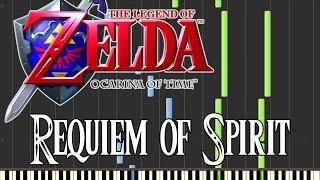 Zelda Ocarina Of Time  Requiem Of Spirit Synthesia [upl. by Nylynnej]