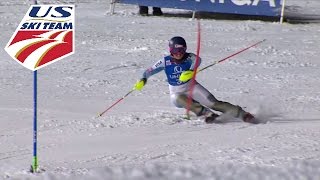 Paula Moltzan  Slalom Run 2  Flachau 2016 [upl. by Einitsed521]