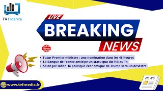 Gouvernement Banque de France Joe Biden  Actualités du 11 décembre par Roselyne Pagès [upl. by Nyladnohr]