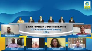 70th Annual General Meeting of Bharat Petroleum Corporation Limited  BPCL [upl. by Geier]