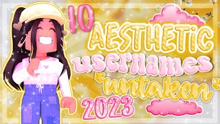 10 Aesthetic Usernames On Roblox  UNTAKEN 2023  Roblox [upl. by Asiulana230]