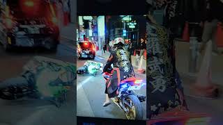 TOKYO Japan Shibuya bike crash halloween bike crash TOKYO halloween2024 [upl. by Anyar]