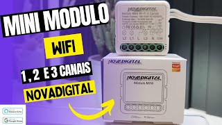 Modulo Mini para Interruptores wifi Novagital  Tuya Compatível com Alexa e Google Home [upl. by Ecarg]