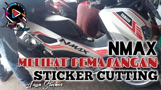 Cutting Sticker Nmax  Merah Hitam Oracal [upl. by Rustice]