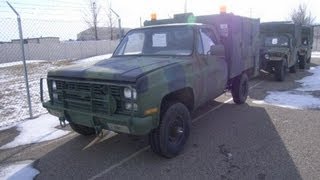 1986 Chevy M1031 Truck Mounted Contact Maintenance Shop Set on GovLiquidationcom [upl. by Lennon]