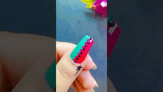 💅💚 Nail polish designs at home ✨youtubeshortsshortsnailart [upl. by Akenot249]