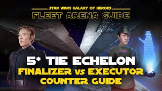 Here we go again Finalizer  5 Tie Echelon vs Executor Counter Guide  SWGOH Fleet Arena [upl. by Matheny]