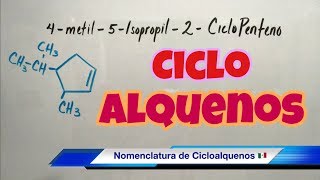 Nomenclatura de CICLOALQUENOS súper fácil [upl. by Ylevol148]