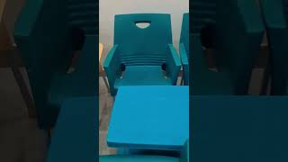 Full Sets Plastic Steel Pipe Chair plasticchair outdoorfurniture [upl. by Ahsoyem]