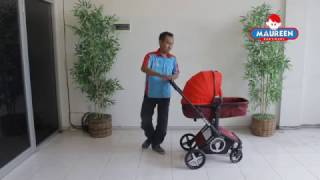 Cara melipat dan membuka stroller Babyelle Avenue S390 [upl. by Pathe]