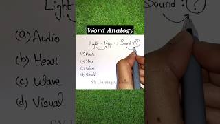 Analogy  Word Analogy  Reasoning Tricks shorts viral [upl. by Olatha]