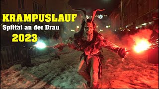 KRAMPUSLAUF in SPITTALDRAU  2023 [upl. by Ignace721]