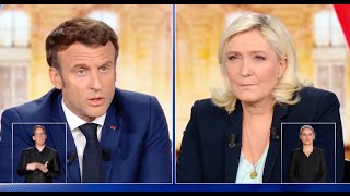 Macron à Le Pen  quotVous parlez à votre banquier quand vous parlez à la Russiequot [upl. by Nwhas898]