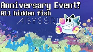 Tap Tap Fish  AbyssRium Anniversary Event 2017 all hidden event fish amp Baby Fish guide [upl. by Leavitt]